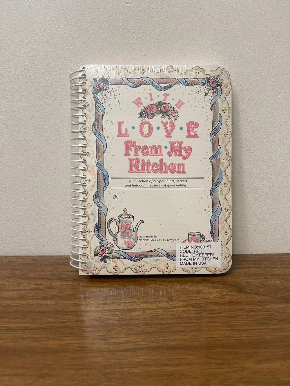 Vintage Unopened Spiral Bound DIY Recipe Keeper Book